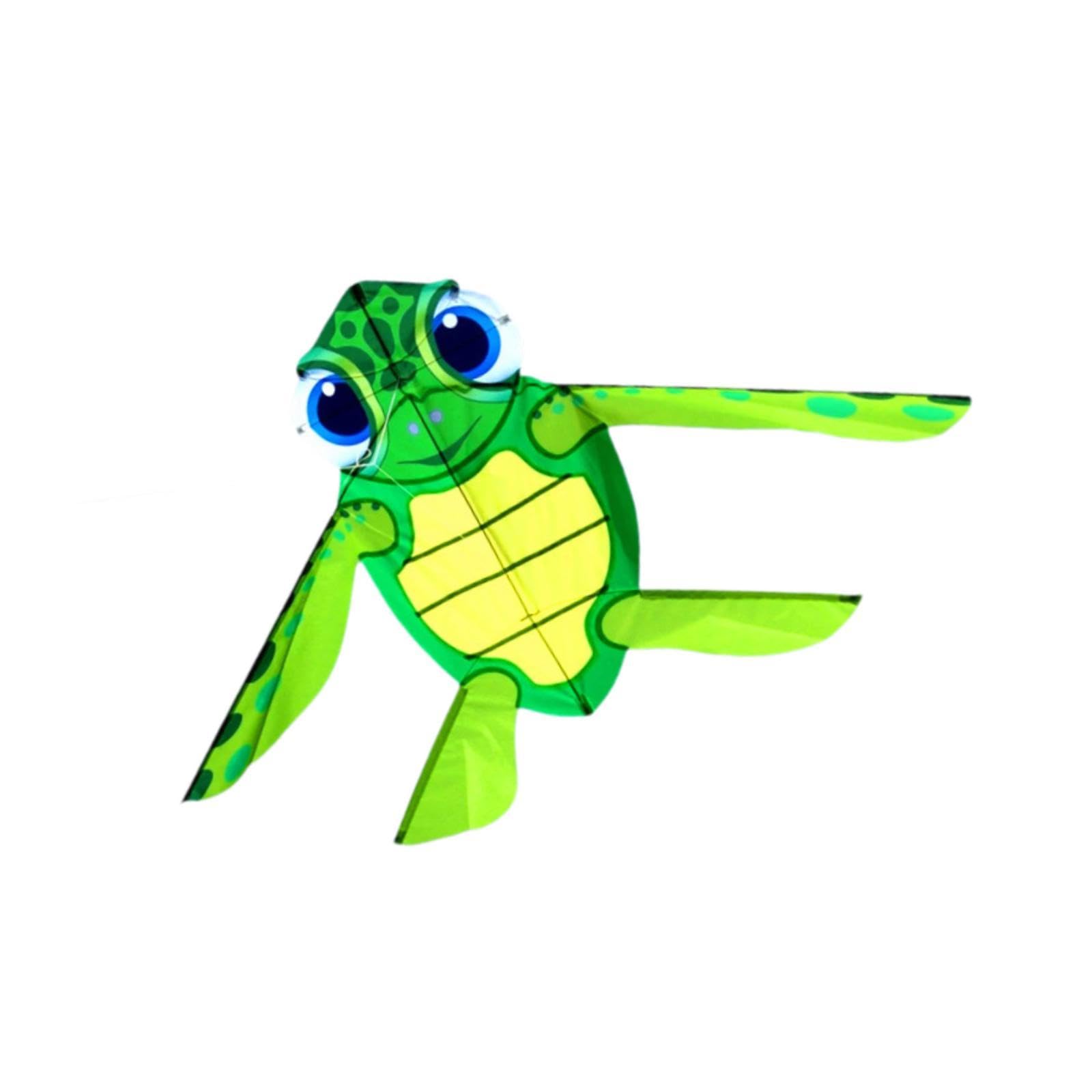 Colaxi Turtle Shaped Kite Leisure Sports Game Easy Control with String Large Size Toy for Boys Girls Lawn Kids Adults Trips Backyard