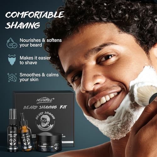 Image of 3Pcs Shaving Kit For Men Gift Basket For Christmas Birthday Father's Day