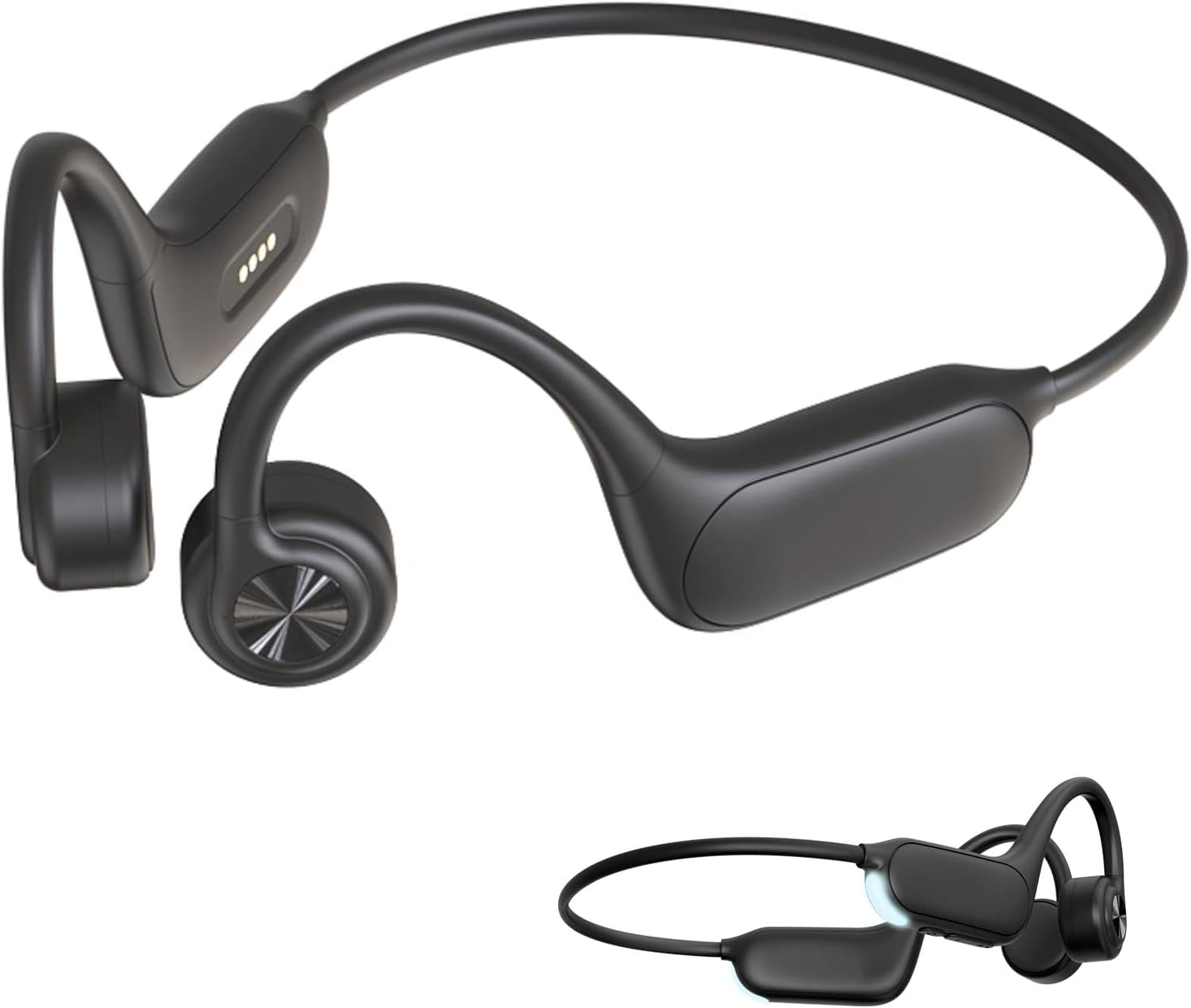 Bone Conduction Swimming Headphones IP68 Waterproof Earbuds Wireless