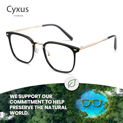 Image of Cyxus Stylish Blue Light Glasses for Woman, Lightweight Computer Glasses for Screen Time Anti Eye Strain for Work, Daily Use