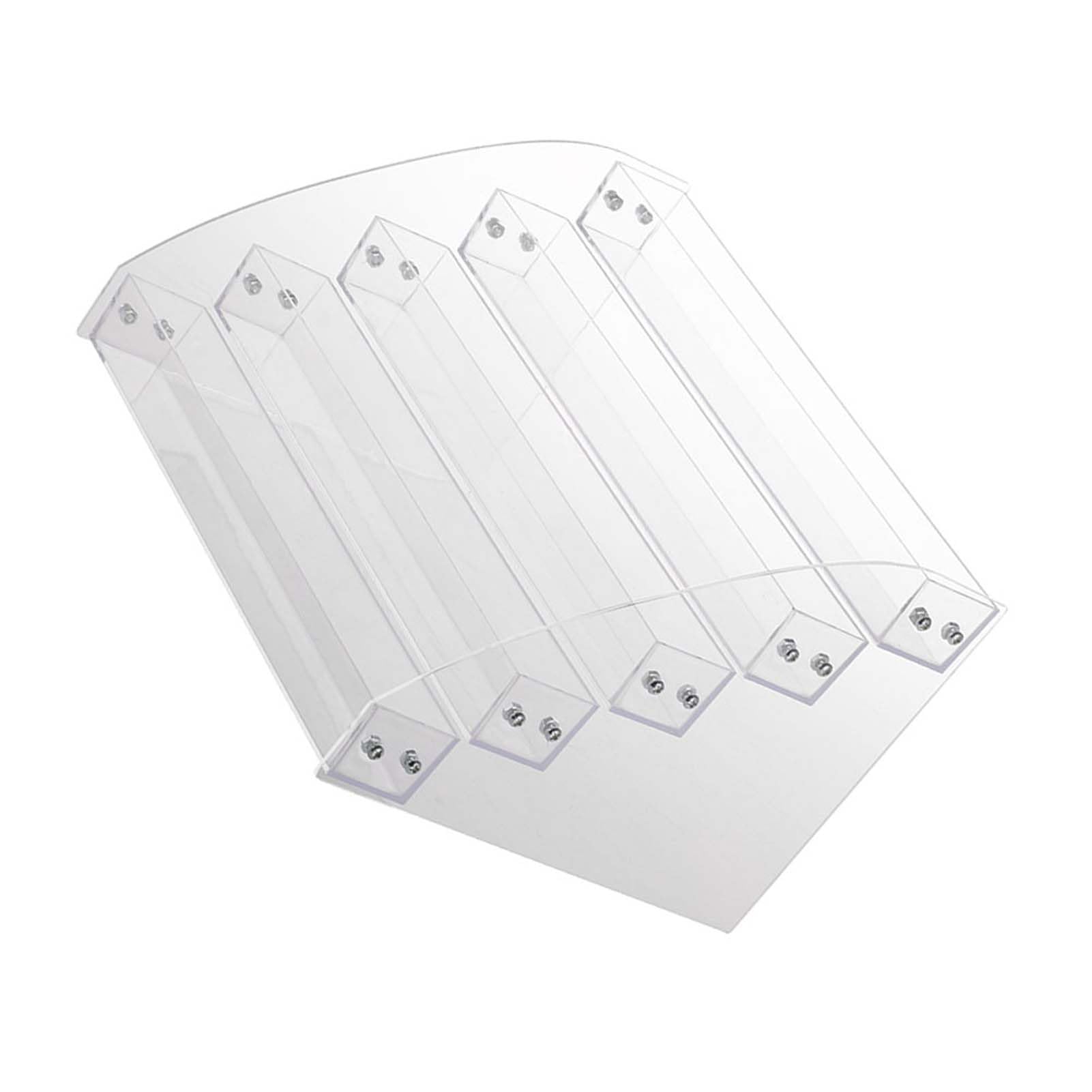 Wakects Translucent Nail Polish Organiser, Clear Makeup Display Stand, Transparent Storage Box For Lipstick And Cosmetics, 5 Floor