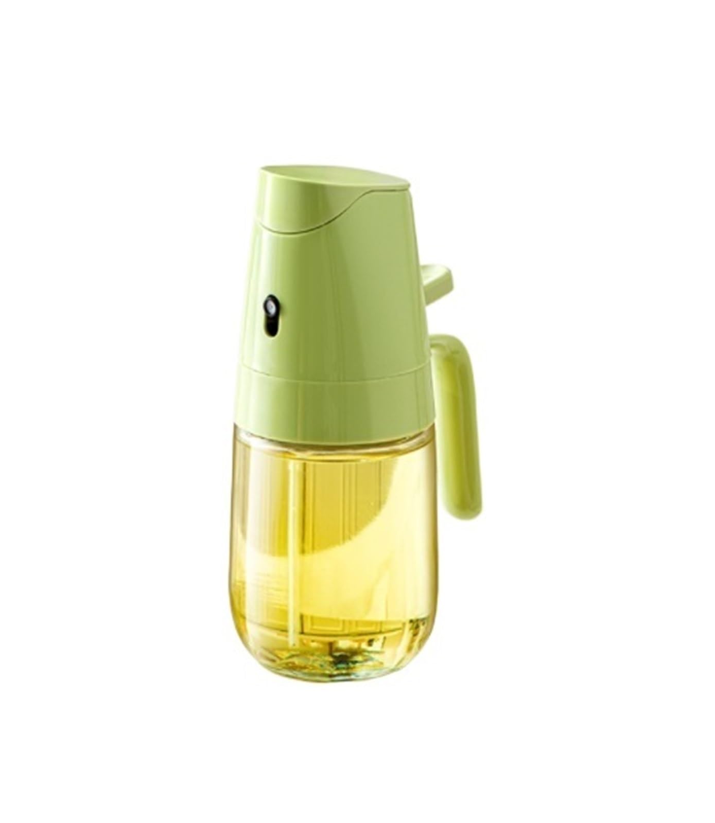 Spruzzatore Olio Distributore Olio Spruzzatore E Versatore di Olio D'oliva A Doppio Scopo for Cucinare Insalata Friggere Aceto per Cucina(Grün,300ml)