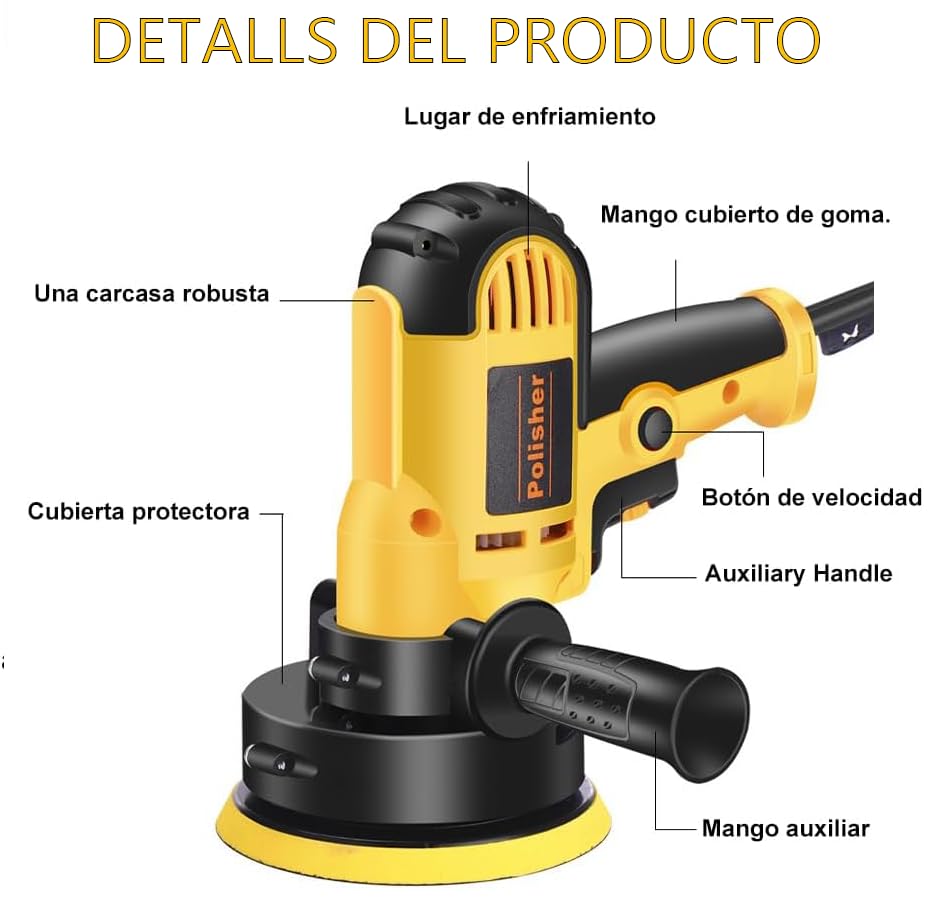 Corte Y Pulido, Tools pulidora autos Marca Límite-MX (2)