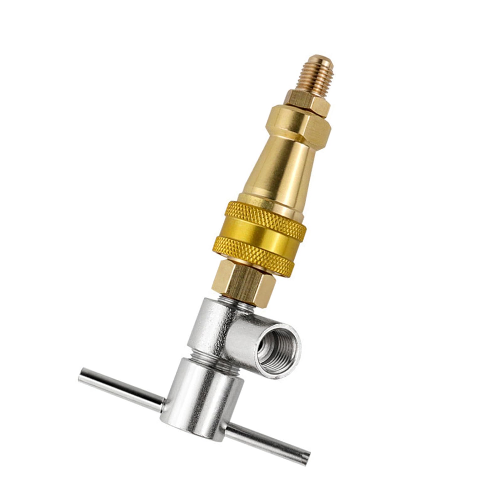 Universals Refrigerator Refrigerants Filling Quick Connection Tool 1 / 4inch Refrigerator Quick Coupling Parts Fluorine Filling Connector Tool
