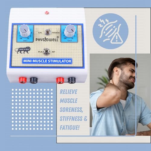 Image of Physiowell Mini Tens Two Channel Portable Nerve Stimulator Electrotherapy Physiotherapy Compact Machine with One Year Warranty Therapy Device (Mini Tens)