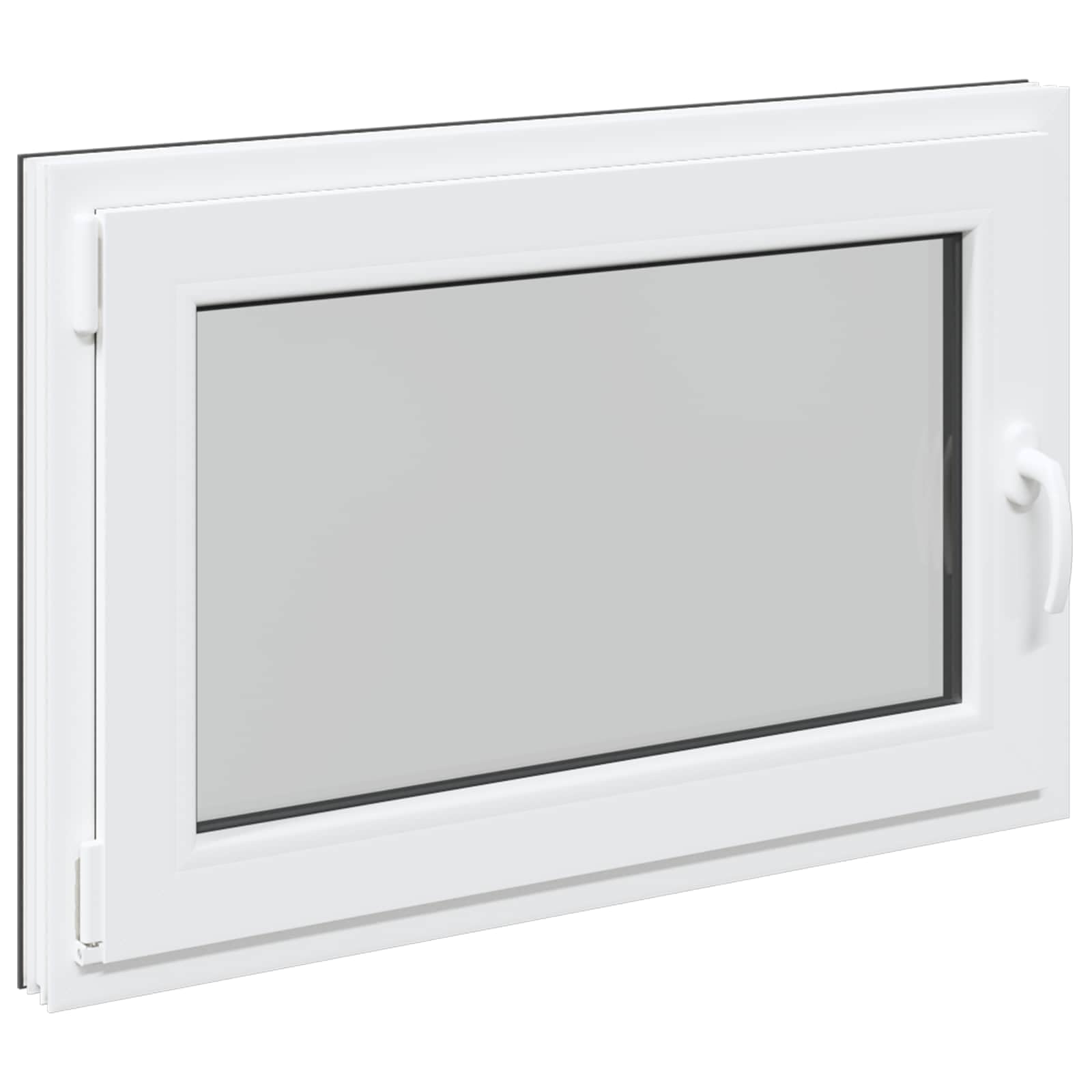 vidaXL Okno piwniczne typu tilt & turn RISOR 90 x 70 cm PVC i szkło