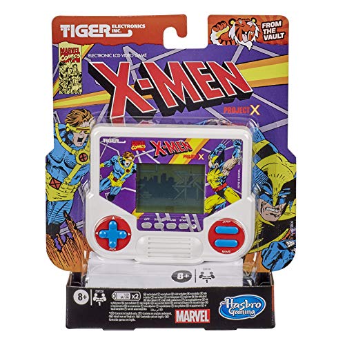 Tiger Electronics Marvel X-Men Project X Elektronisches LCD-Videospiel, Retro-inspiriertes 1-Spieler-Handspiel, ab 8 Jahren Tiger Electronics Marvel X-Men Project X Elektronisches LCD-Videospiel, Retro-inspiriertes 1-Spieler-Handspiel, ab 8 Jahren