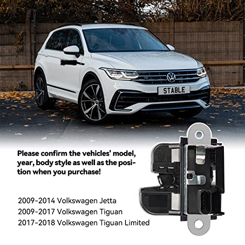 Image of SYERAL Trunk Latch Actuator Compatible with Volkswagen 2009-2014 Jetta, Compatible with Tiguan 2009-2017 Tailgate Trunk Lid Latch Lock Actuator Motor