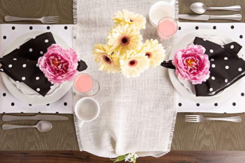 E-Living Store Napkin Rings for Family Dinners, Weddings, Outdoor Parties or Everyday Use - Peony Flowers, Set of 4 - Thumbnail 6
