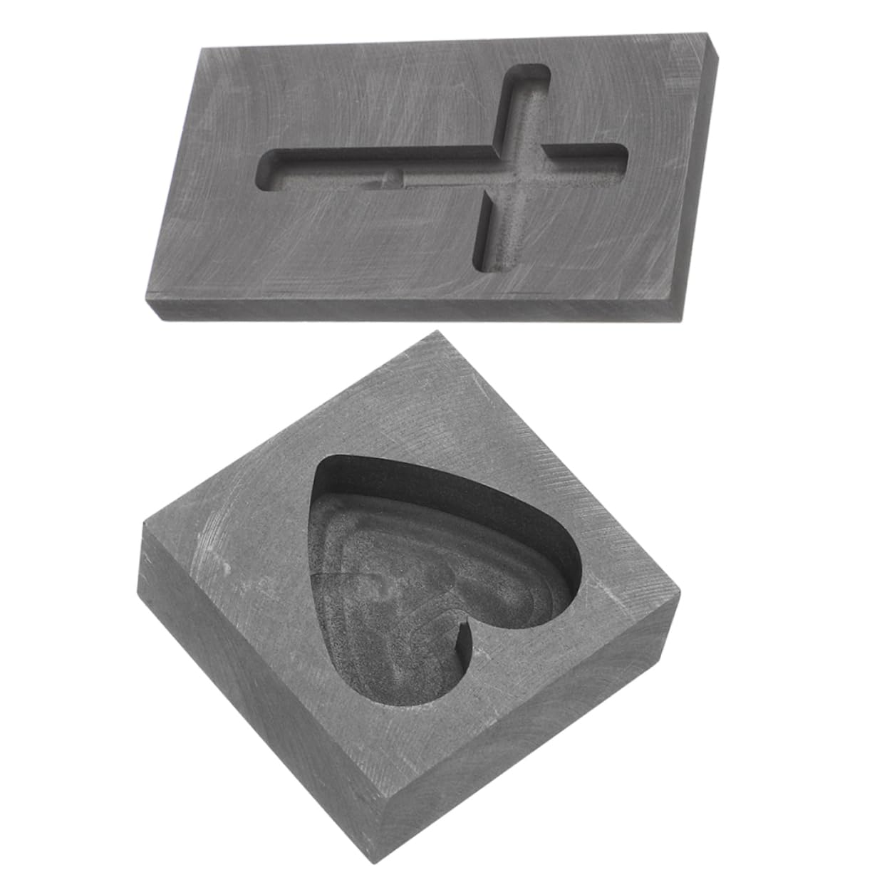 Creuset en graphite pour créer des bijoux cœur dans votre atelier