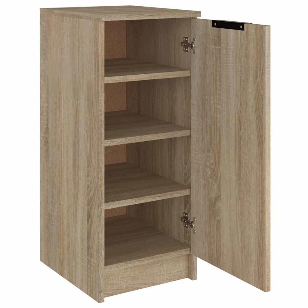 Scarpiera in compensato rovere Sonoma, 30 x 35 x 70 cm, con anta