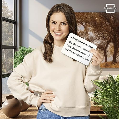 Scribbledo Set of 5 Small White Board Dry Erase Boards Classroom Pack Mini White Boards 5" x7” Double Sided Personal Whiteboards for Students Teachers School Supplies Lapboards - Image 3