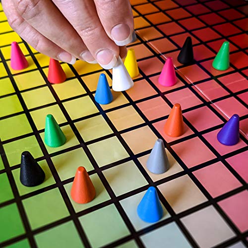 image for USAOPOLY HUES and CUES - Vibrant Color Guessing Board Game for 3-10 Pl