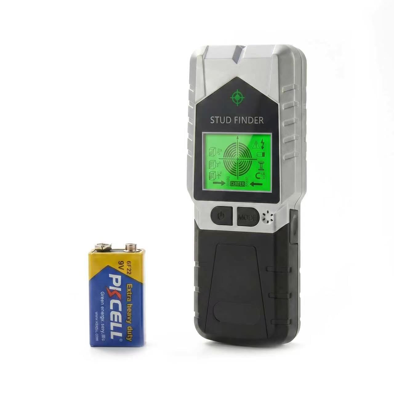 6-in-1 Wall Scanner | High Precision Stud Finder with LCD Display & Sound Warning. Electronic Sensor for Wood, Metal, AC Live Wire: Joists, Pipes, DIY Home Improvement Detector Tool