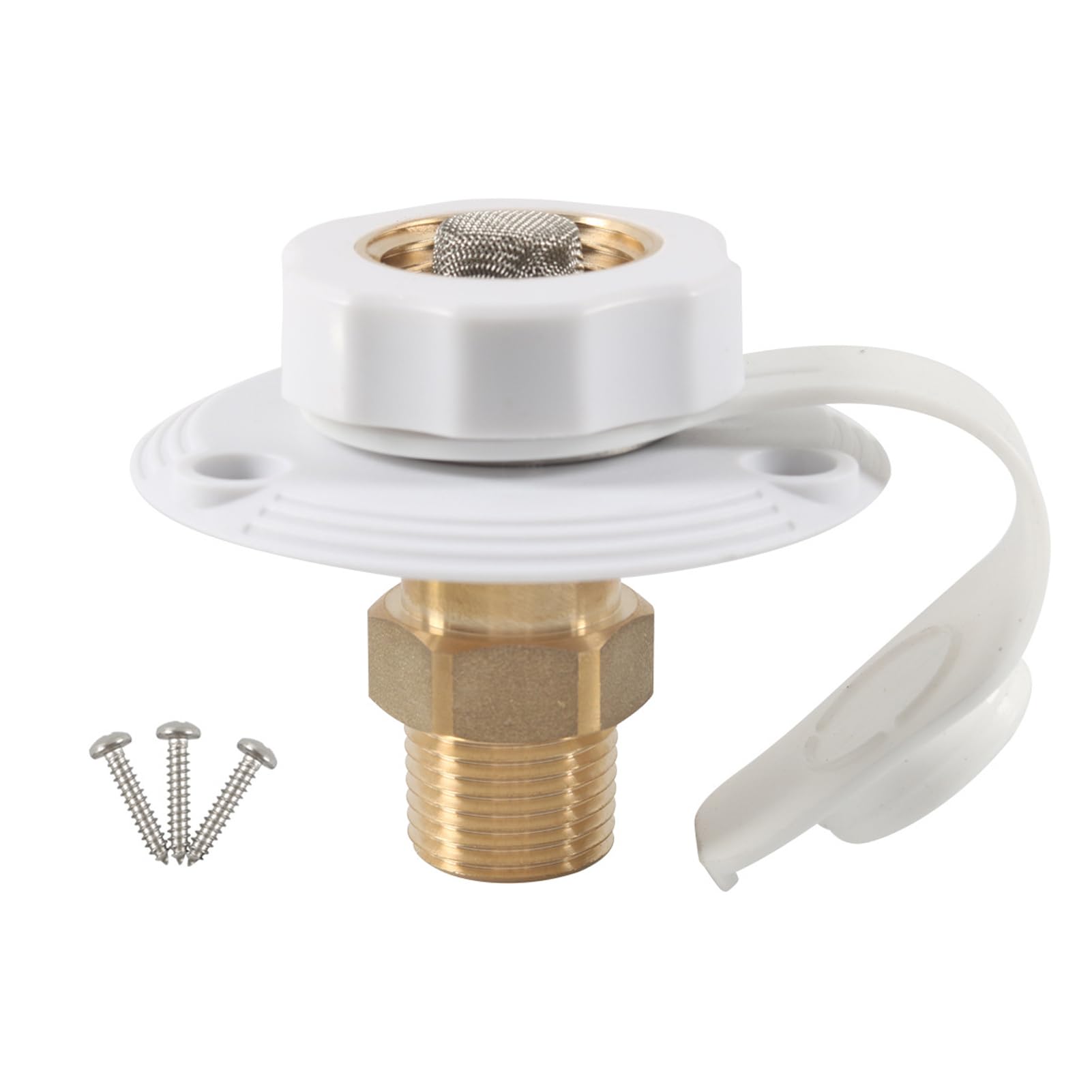 Kixzsaz A Rv Ccessories City Water Connection Inlet Convenient Water Fill Inlet For Rv Camping City Fill Flange,