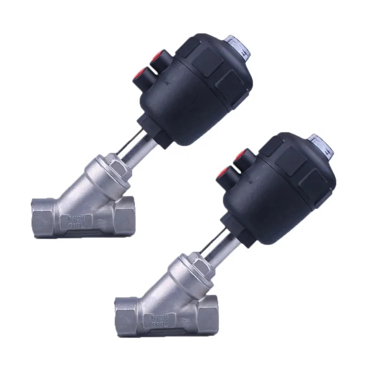 Pneumatisches Ventil DN25 - Hochtemperatur Schrägsitzventil Mit Innengewinde