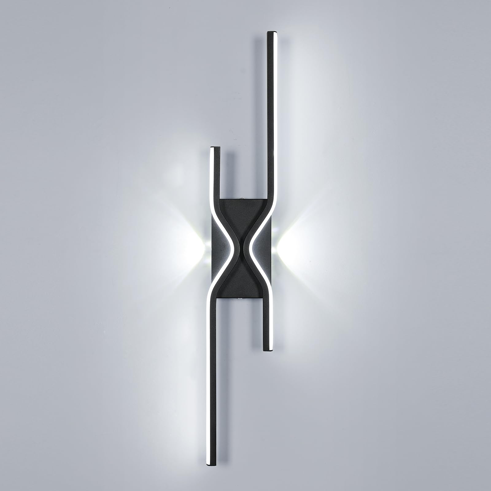 Riserva Lámpara de Pared Interior, 25W Apliques de Pared LED Moderna, 6500K Luz Blanco Frio, Acrílico para Dormitorio, Sala de Estar, Escaleras, Cocina, Pasillo