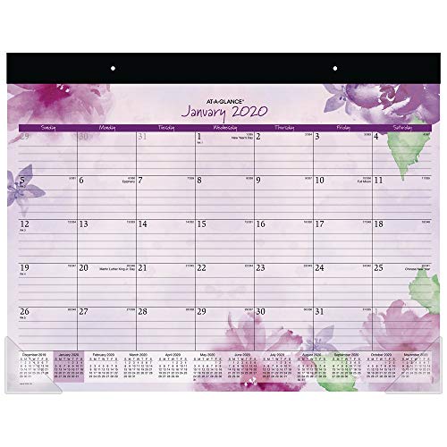 AT-A-GLANCE 2020 Desk Calendar, Desk Pad, 21-3/4