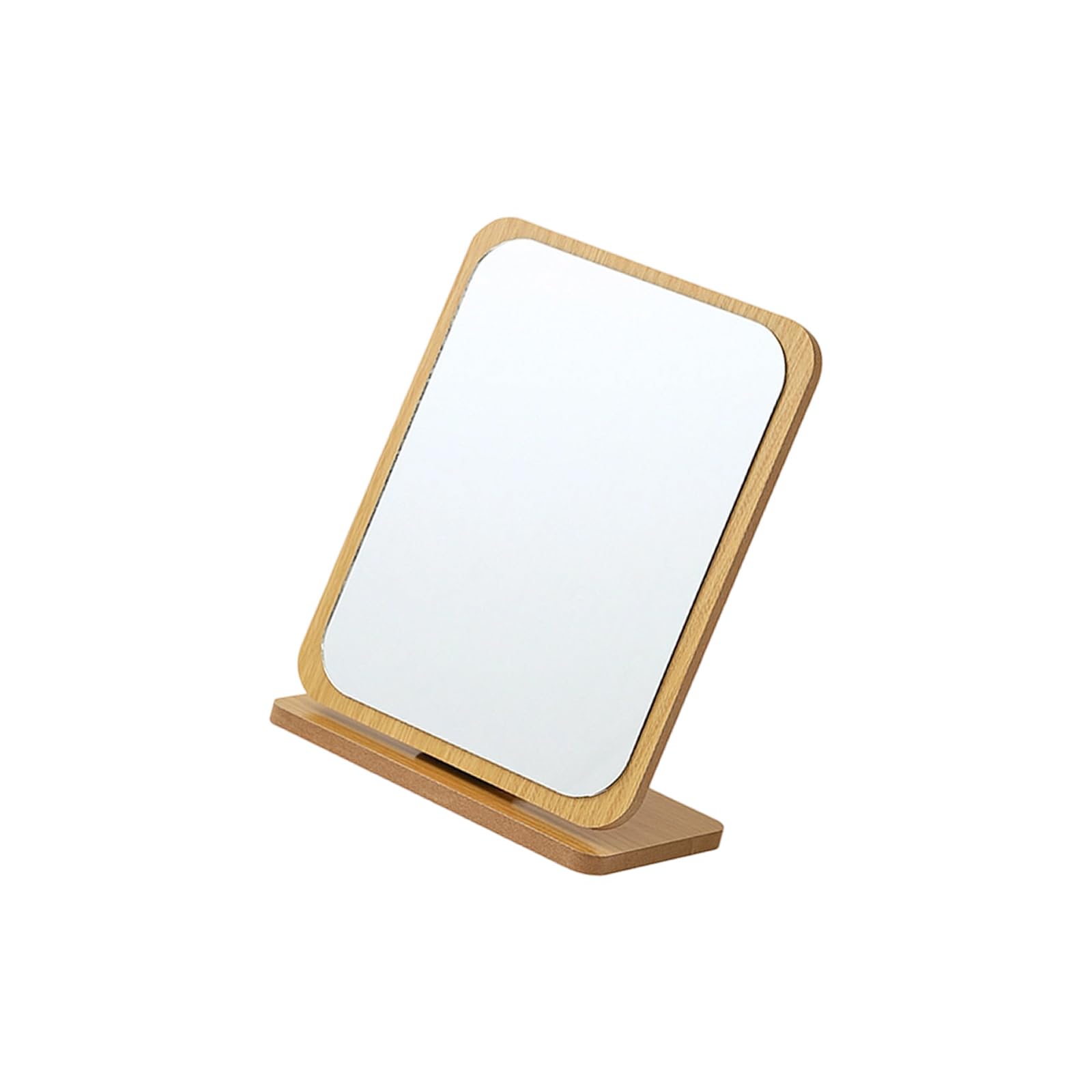 HDOYTXXM Desktop Makeup Mirrour Vanity Makeup, Desk Mirrours with Wooden Stand Travel Make Up Mirrours for Shower Bathroom Cosmetic for Bathroom