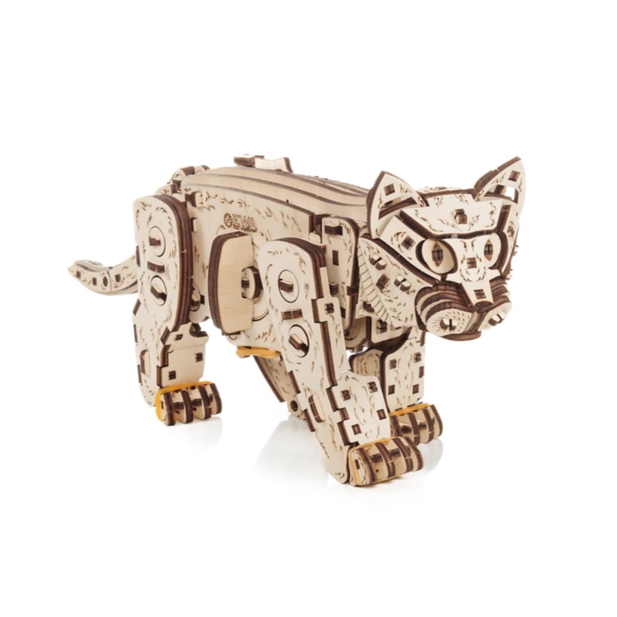 Puzzle in legno 3D per adulti, meccanico con gatto 3D, set da costruzione, 236 pezzi, puzzle in legno per animali domestici, fai da te, modellismo, artigianato in legno, giocattolo regalo