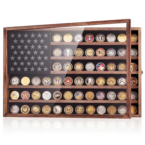 Vitrina Grande para Monedas de Desafío con Cerradura 27.6" miniatura 1
