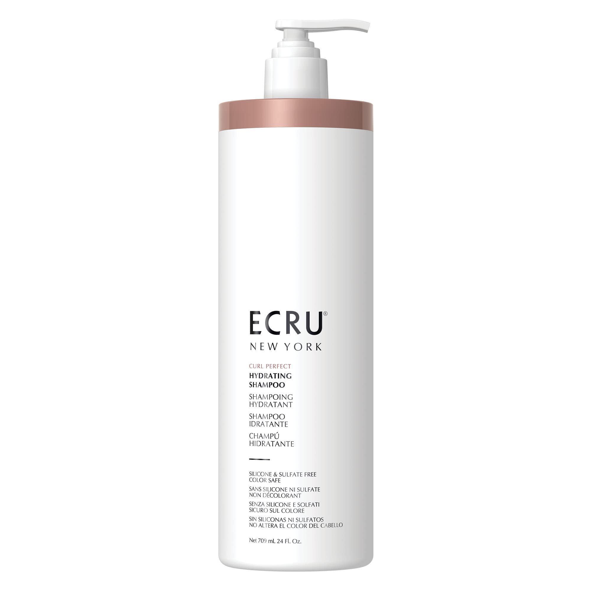 Ecru New York Curl Perfect Hydrating - Champú para cabello ondulado y rizado (709 ml)