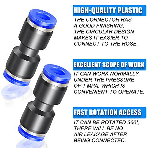 ERGAOBOY 10 pezzi blu 8 mm OD dritto per collegare...