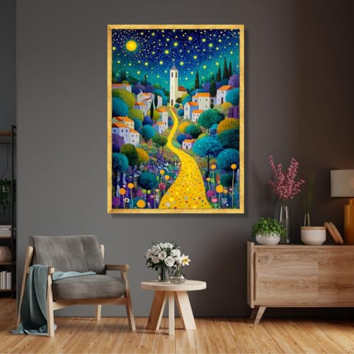 Toile murale Chemin coloré de Klimt impression d'art supérieure - 2