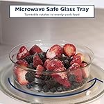 GE GCST16S1WWW Microwave Oven, 1,150-watt Capacity, 1.6 Cubic Ft, 8 Auto Cooking Settings, Child-Lock Technology, Kitchen Essentials for The Countertop, Dorm Room or Apartment, White, Cu - Image 4