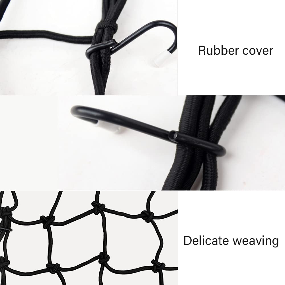 Rete Elastica Per Bagagli Moto 30x30cm - Impermeabile, Per Casco, Serbatoio, ATV - Foto 8