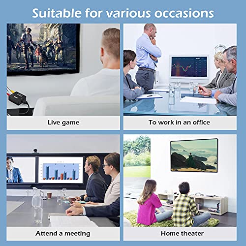 Image of Uplayteck HDMI to AV Converter, HDMI to RCA Adapter, 1080p HDMI to AV 3RCA CVBs Composite Video Audio Adapter for TV /VHS /VCR /DVD /PC /Blue-Ray DVD