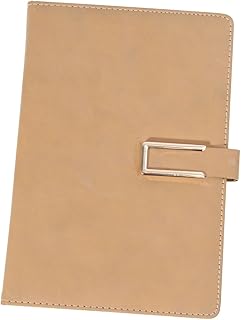 Operitacx Caderno De Escritório Porta-Diário De Capa Mole A5 Com Protetor De Diário Caneta De Negócios De Couro De Madeira Página De Caderno Clássico Caderno De Negócios Colorido