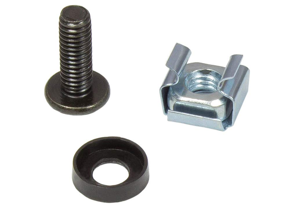 Good Connections Kit de Fixation Kit de Montage - Lot de 50 Set économique Tiefschwarz (RAL9005)