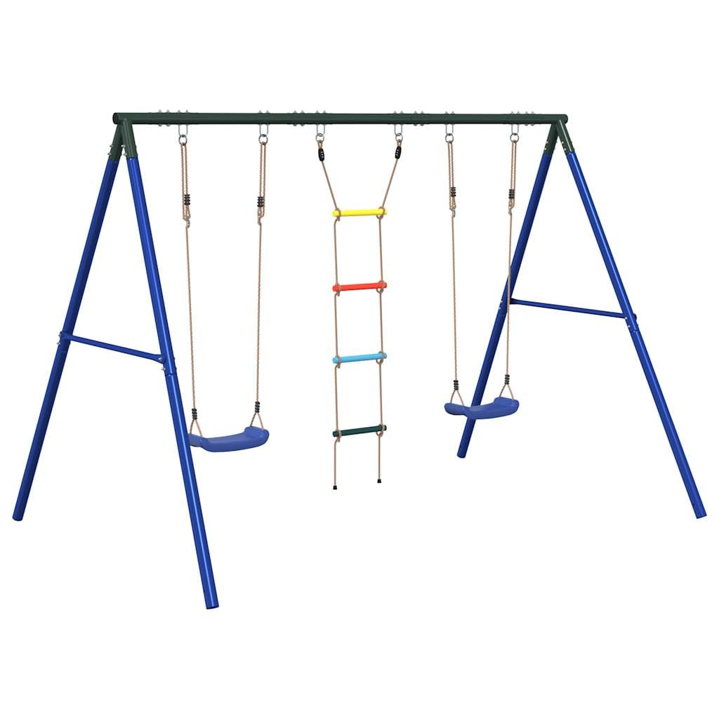 Juego de exterior con columpios y escalera