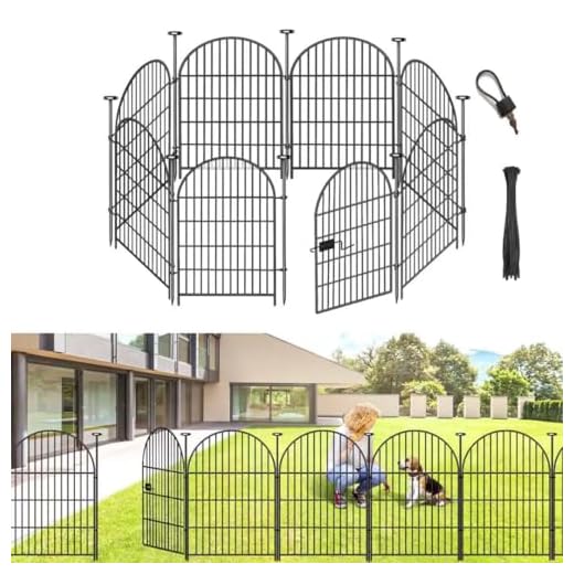 Metal Garden Fence with Gate System