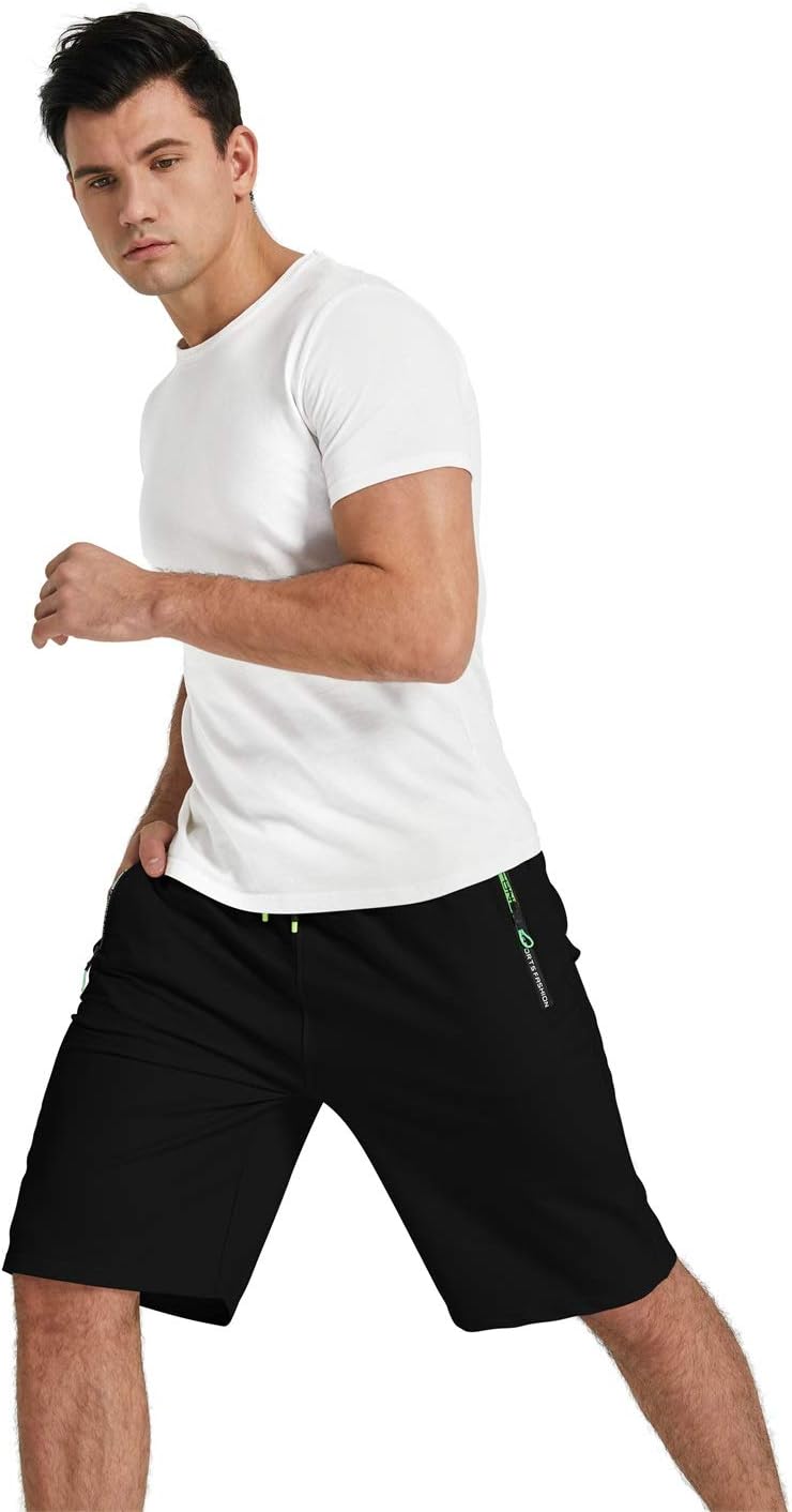 YTD Men's Shorts Casual Classic Fit Drawstring Summer Beach Shorts with Elastic Waist and Pockets - Image 5