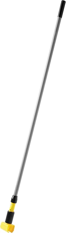 Rubbermaid Commercial Products Gripper 60" Fiberglass Wet Mop Handle Gray for Professional/Industrial Floor Cleaning Compatible with 5" Headband Mops