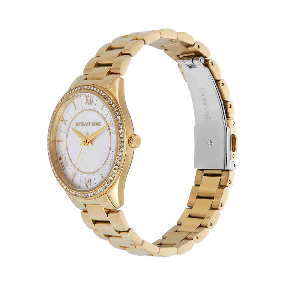 Michael Kors Lauryn Watch for Women, Quartz Three Hand Movement with Stainless Steel or Leather Strap