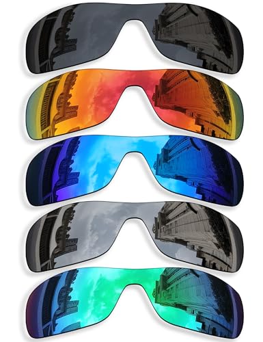 Image of 5 Pieces Polarized Replacement Lenses for Oakley Antix OO9077 Sunglass, Anti-Scratch and Impact Resistant