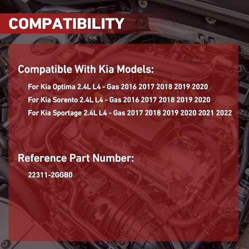 Image of Cylinder Head Gasket Set Compatible with Kia Optima and Sorento 2016 2017 2018 2019 2020-2.4L Gas Engine Replaces 22311-2GGB0