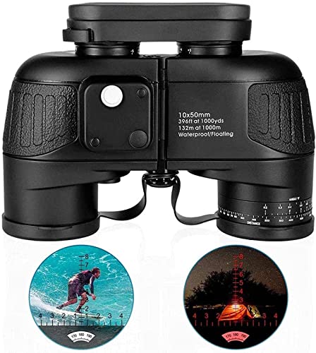 Binoculares compactos con brújula impermeables y antiniebla miniatura 1