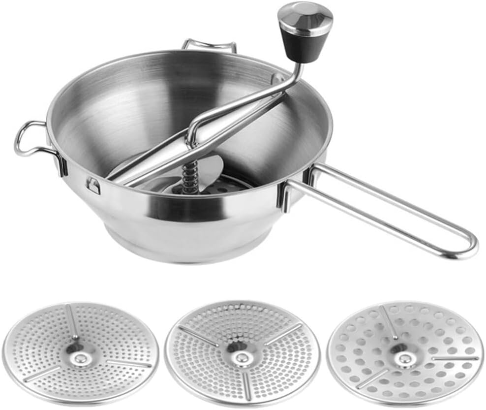 UPKOCH Manual Potato Ricer and Masher Stainless Steel Food Mixer for Mashed Potatoes Sweet Potatoes Vegetables Kitchen Tool 12.99X7.48X3.14 Inches
