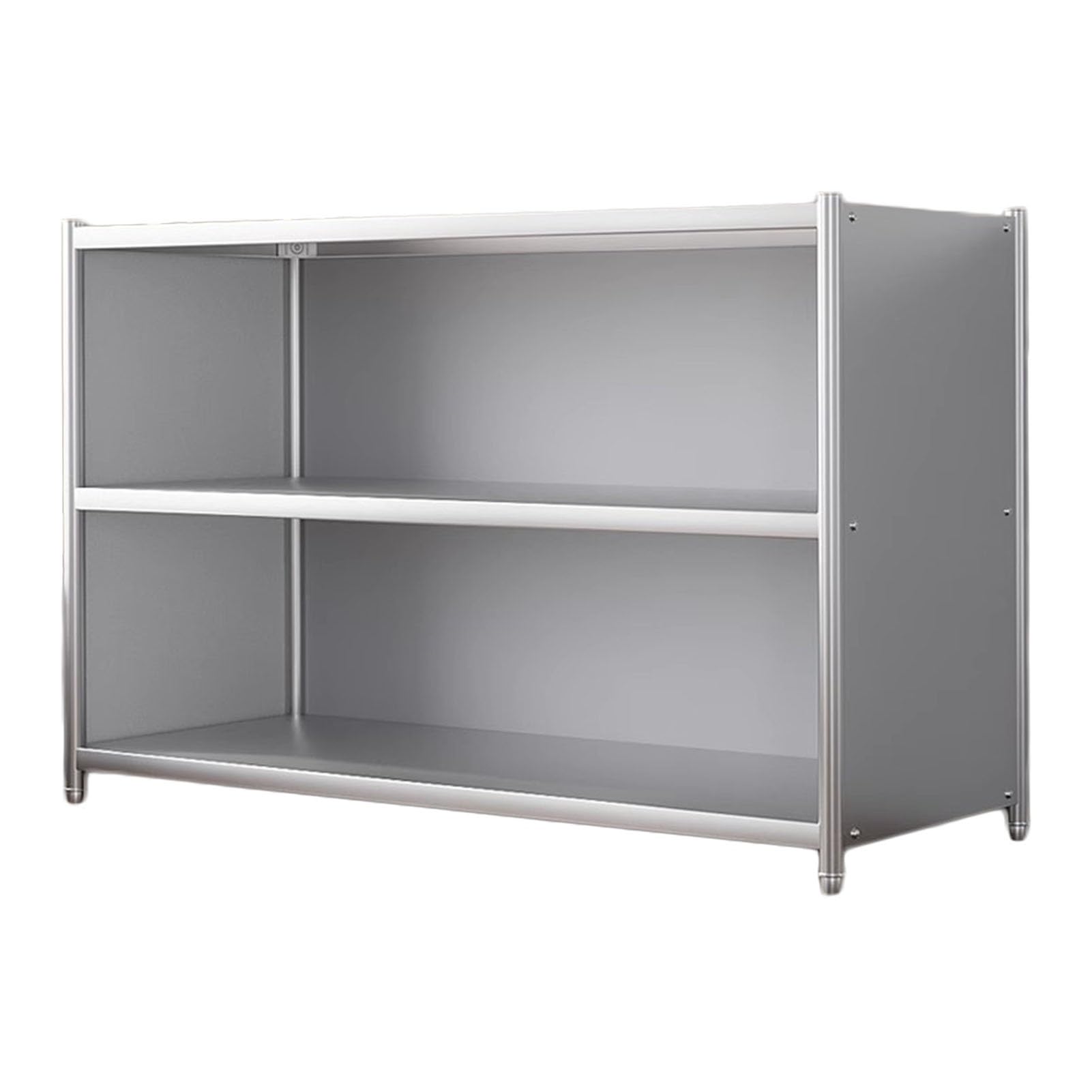 Scaffale da cucina in acciaio inox, resistente, organizer per casa, ristorante, garage, magazzino, scaffale da pavimento per soluzioni di archiviazione efficienti