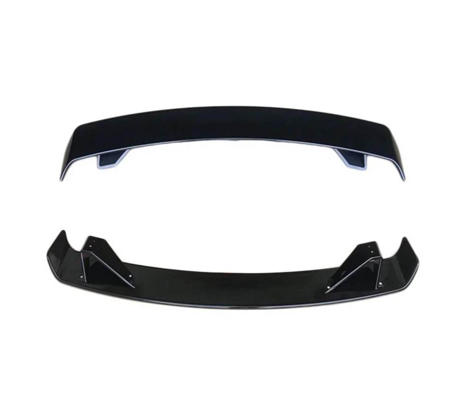 Spoiler Posteriore dell'auto Spoiler per Bagagliaio Nero Lucido Spoiler per Labbro Decorazione per A-UDI TT MK2 2008 2009 2010 2011 2013 2015 2018(Glossy Black)