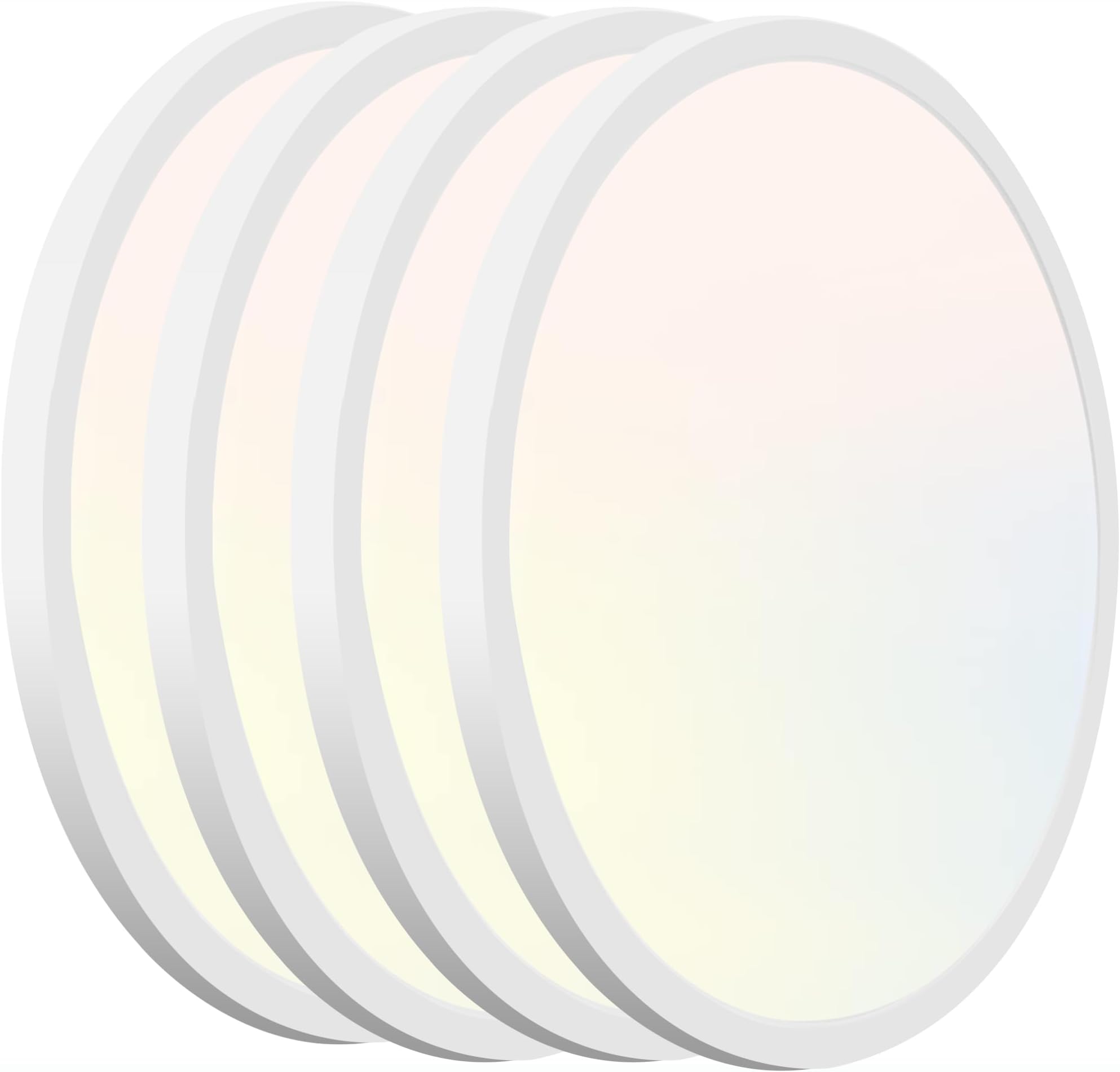 4pack 12 inch Flush Mount LED Ceiling Light Fixture,24W 2400LM Super Slim Light Fixtures Ceiling Mount 3000K/4000K/5000K 3CCT Selectable,Ceiling Light Fixtures for Kitchen,Bedroom(White)