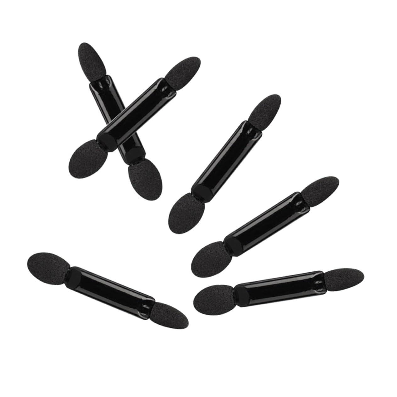 FOMIYES 3sets 2-in-1 Eye Shadow Sponge Brush Double-sided Makeup Applicators Precision Size Brush Heads Gentle on Skin for Daily Use Travel Parties Festivals 100pcs*3