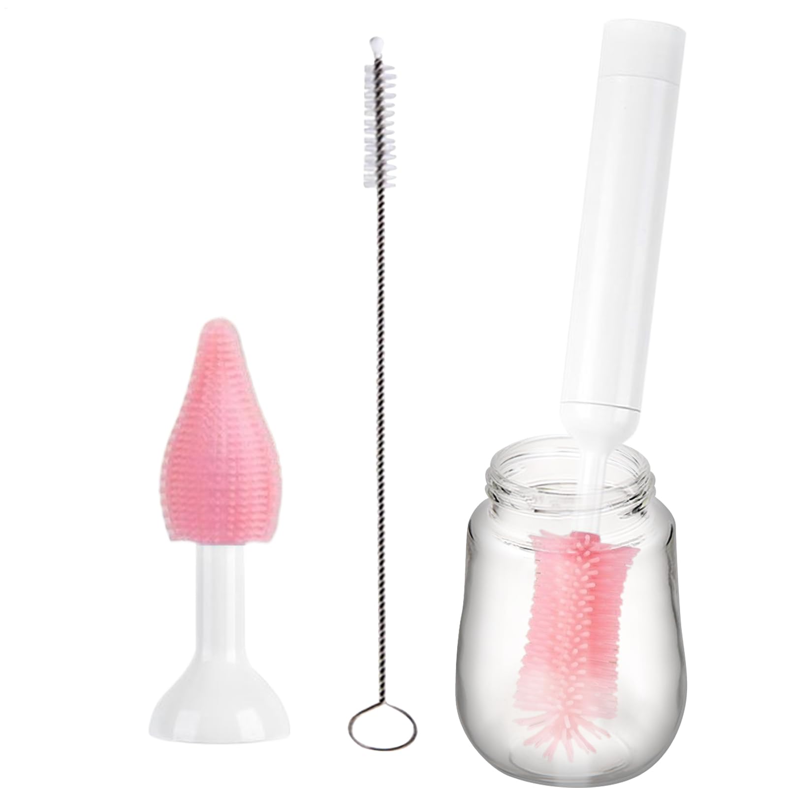 Brosse de voyage électrique pour le nettoyage des bouteilles et gourdes de randonnée