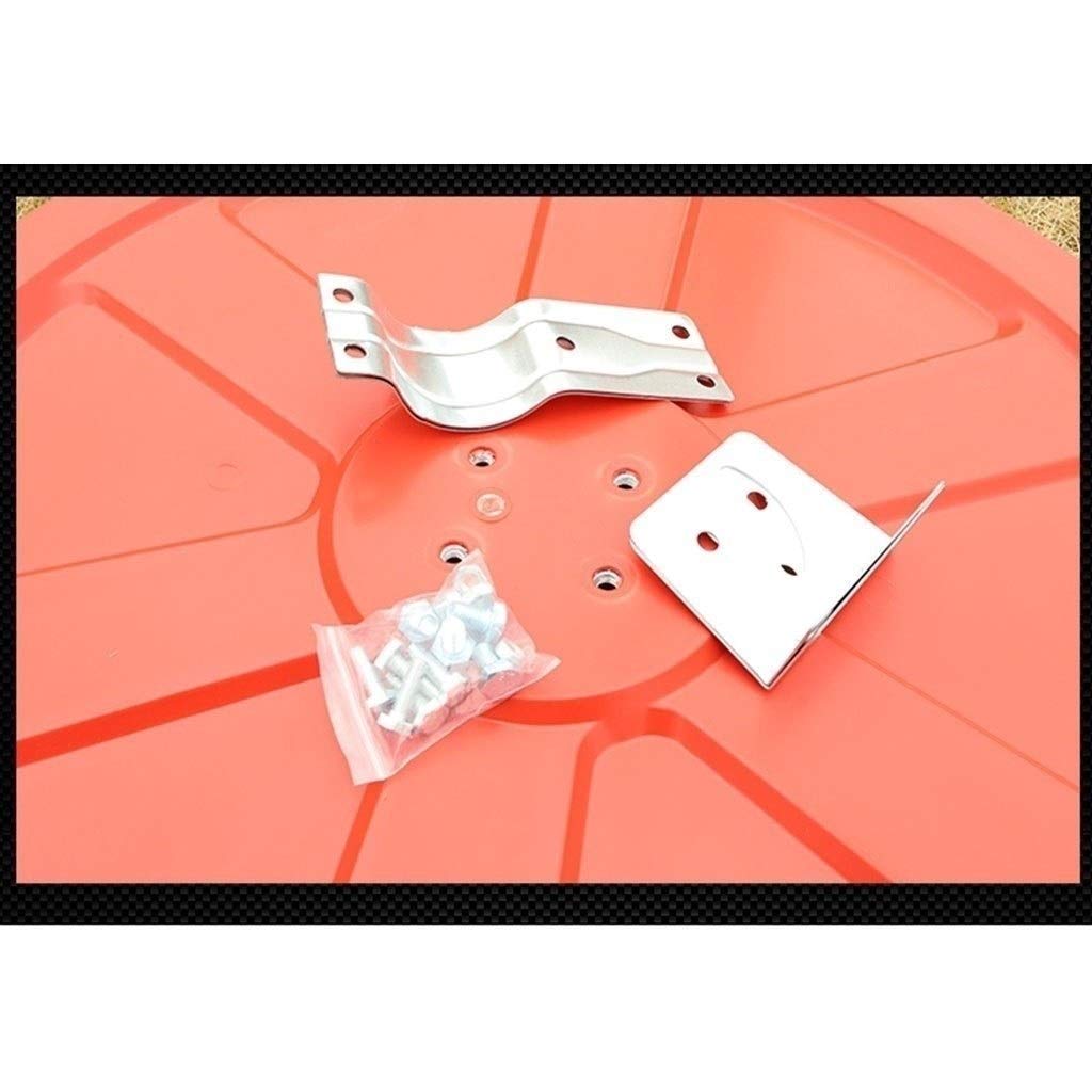 SBTXHJWCGLD Espejo Circular de Seguridad de fábrica, Bola de Espejo roja Espejo de plástico Plástico Rojo Diámetro: 30-100 CM (Tamaño: 100 CM)
