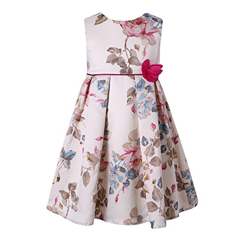 Richie House Girls' Sweet Flower Dress Size 2-12Y RH2218