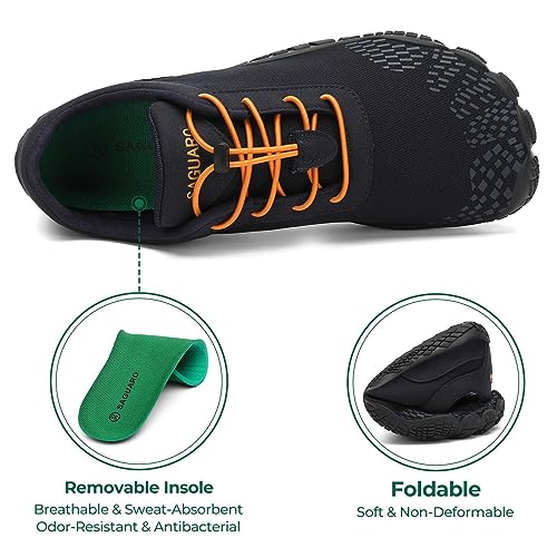 Miniatura 4 de SAGUARO Barefoot Hombre Mujer Zapatillas Minimalistas para Zero Drop Soles y Wide Tox Box,Gr.35-48 EU